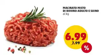 PENNY MACINATO MISTO DI BOVINO ADULTO E SUINO alkg offerta