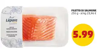 PENNY FILETTO DI SALMONE 250 G offerta