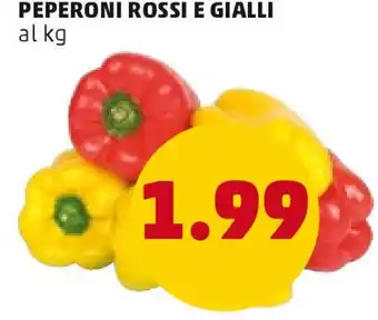 PENNY PEPERONI ROSSI E GIALLI offerta