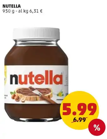 PENNY NUTELLA 950 G offerta