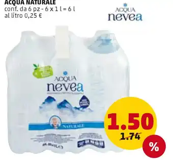 PENNY ACQUA NATURALE conf. da 6 pz-6x1L=6 L offerta