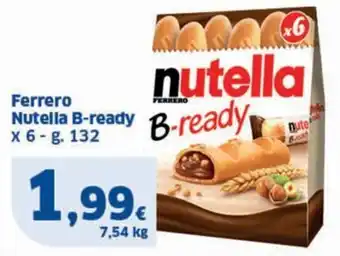 Sigma Ferrero Nutella B-ready x 6-g. 132 offerta
