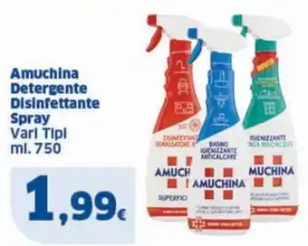 Sigma Amuchina Detergente Disinfettante Spray Varl Tipl ml. 750 offerta