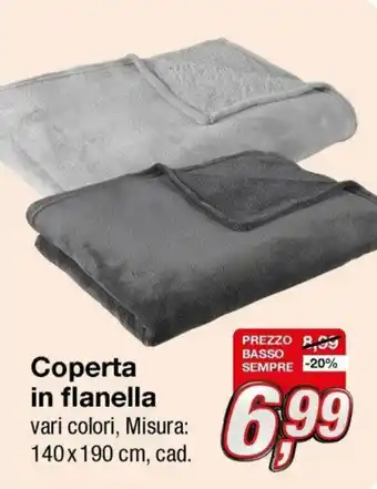 KiK Coperta in flanella offerta