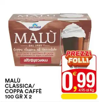 Gecop MALÙ CLASSICA/ COPPA CAFFÈ 100 GR X 2 offerta