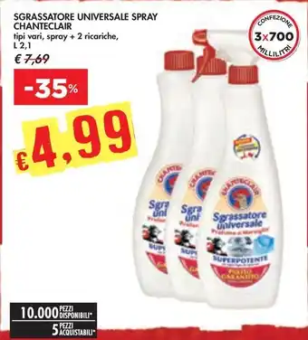 Bennet SGRASSATORE UNIVERSALE SPRAY CHANTECLAIR offerta