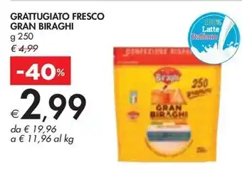 Bennet GRATTUGIATO FRESCO GRAN BIRAGHI g 250 offerta