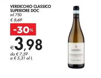 Bennet VERDICCHIO CLASSICO SUPERIORE DOC offerta