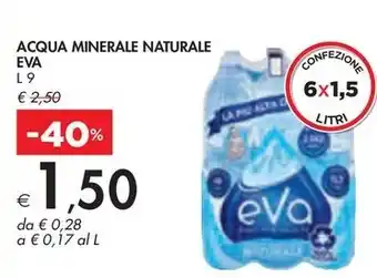 Bennet ACQUA MINERALE NATURALE EVA offerta