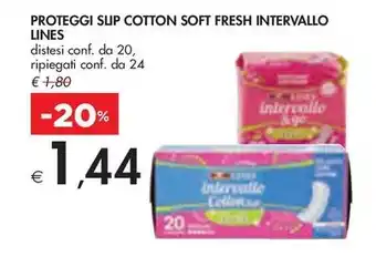 Bennet PROTEGGI SLIP COTTON SOFT FRESH INTERVALLO LINES offerta