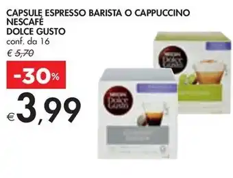 Bennet CAPSULĘ ESPRESSO BARISTA O CAPPUCCINO NESCAFÉ DOLCE GUSTO offerta