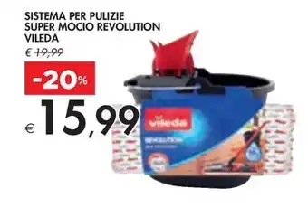 Bennet SISTEMA PER PULIZIE SUPER MOCIO REVOLUTION VILEDA offerta