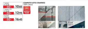 Bennet COMPLETO LETTO STAMPATO offerta