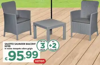 Bennet SALOTTO SALVADOR BALCONY KETER offerta
