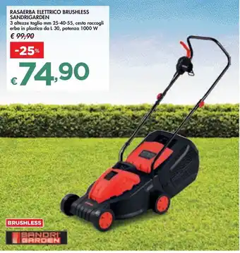 Bennet RASAERBA ELETTRICO BRUSHLESS SANDRIGARDEN offerta