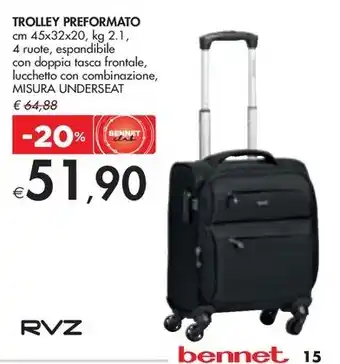 Bennet TROLLEY PREFORMATO offerta