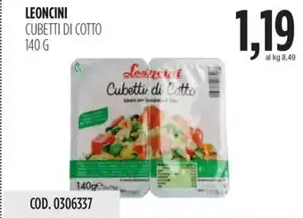 Carico Cash & Carry LEONCINI CUBETTI DI COTTO 140 g offerta