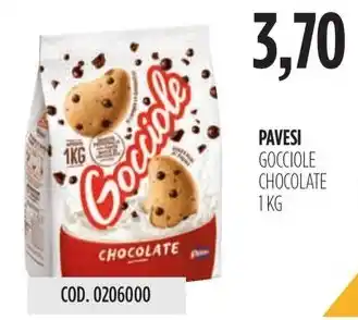 Carico Cash & Carry PAVESI GOCCIOLE CHOCOLATE 1KG offerta