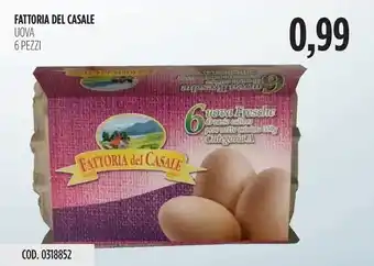 Carico Cash & Carry FATTORIA DEL CASALE UOVA 6 PEZZI offerta