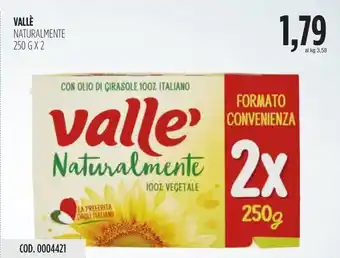 Carico Cash & Carry VALLÈ NATURALMENTE 250 GX2 offerta