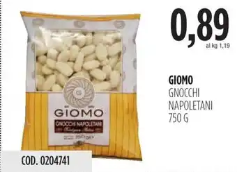 Carico Cash & Carry GIOMO GNOCCHI NAPOLETANI 750 G offerta