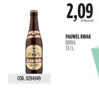 Carico Cash & Carry PAUWEL KWAK BIRRA 33 CL offerta