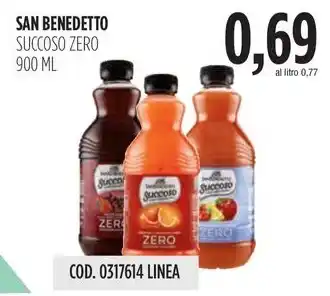 Carico Cash & Carry SAN BENEDETTO SUCCOSO ZERO 900 ML offerta