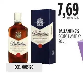 Carico Cash & Carry BALLANTINE'S SCOTCH WHISKY 70 CL offerta