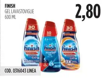 Carico Cash & Carry FINISH GEL LAVASTOVIGLIE 600 ML offerta
