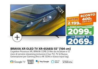Bravia xr oled tv xr-65a83j 55''
