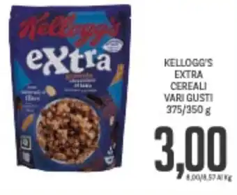 Supermercati Piccolo KELLOGG'S EXTRA CEREALI VARI GUSTI 375/350 G offerta