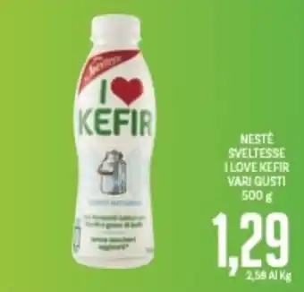 Supermercati Piccolo NESTLÉ SVELTESSE I LOVE KEFIR VARI GUSTI 500 g offerta