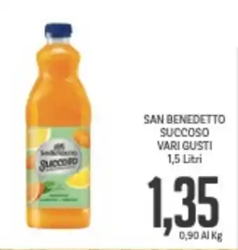 Supermercati Piccolo SAN BENEDETTO SUCCOSO VARI GUSTI 1,5 Litri offerta