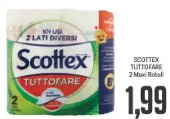 Supermercati Piccolo SCOTTEX TUTTOFARE 2 Maxi Rotoli offerta