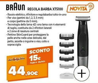 Expert Xt5100 rasoio trimmer nero offerta