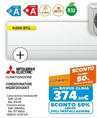 Expert Mitsubishi electric condizionatore mszbt25vgkkit offerta