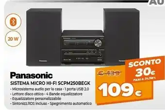 Expert Sistema micro hi-fi scpm250begk offerta
