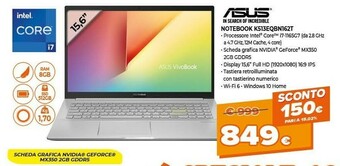 Expert Vivobook 15 k513eq-bn162t computer portatile 39,6 cm (15.6") full hd intel® core™ i7 di undicesima generazione 8 gb ddr4-sdra offerta