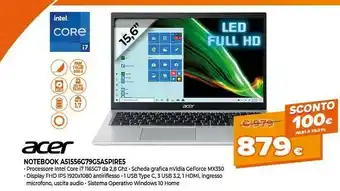 Expert Acer notebook aspire 5 a515-56-g79g offerta