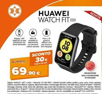 Expert Watch fit 4,17 cm (1.64") amoled grafite gps (satellitare) offerta