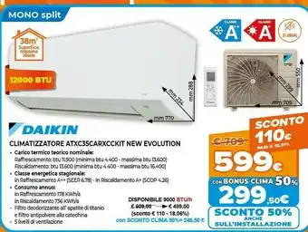Expert Climatizzatore atxc35carxcckit new evolution offerta