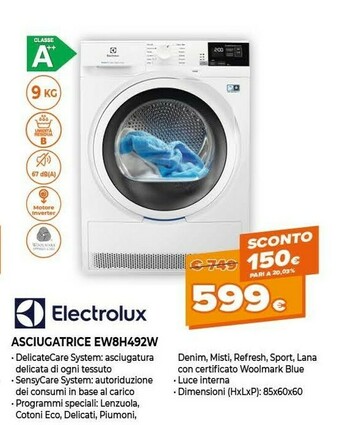 Asciugatrice ew8h492w