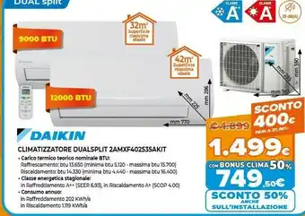 Expert Climatizzatore dualsplit 2amxf402535akit offerta