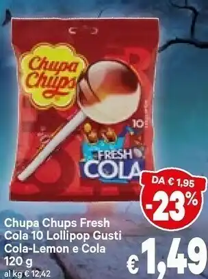 A&O Fresh cola 10 lollipop gusti cola-lemon e cola offerta