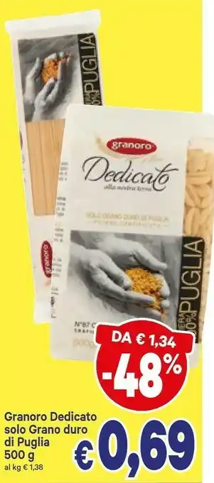 A&O Dedicato filiera 100% puglia maccheroncini 500 g(ml) offerta