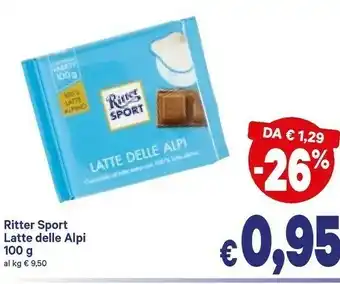 A&O Ritter sport - latte dalle alpi 100 g(ml) offerta
