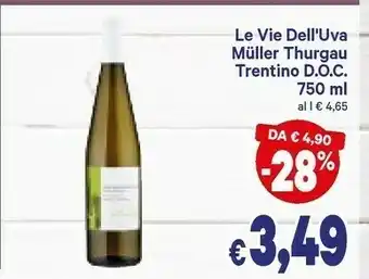 A&O Muller thurgau trentino doc offerta