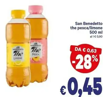 A&O Thè pesca con fruttosio 500 g(ml) offerta