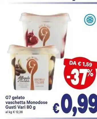 A&O G7 gelato monodose offerta