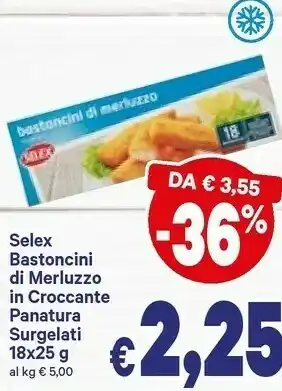 A&O Bastoncini di merluzzo surgelati offerta